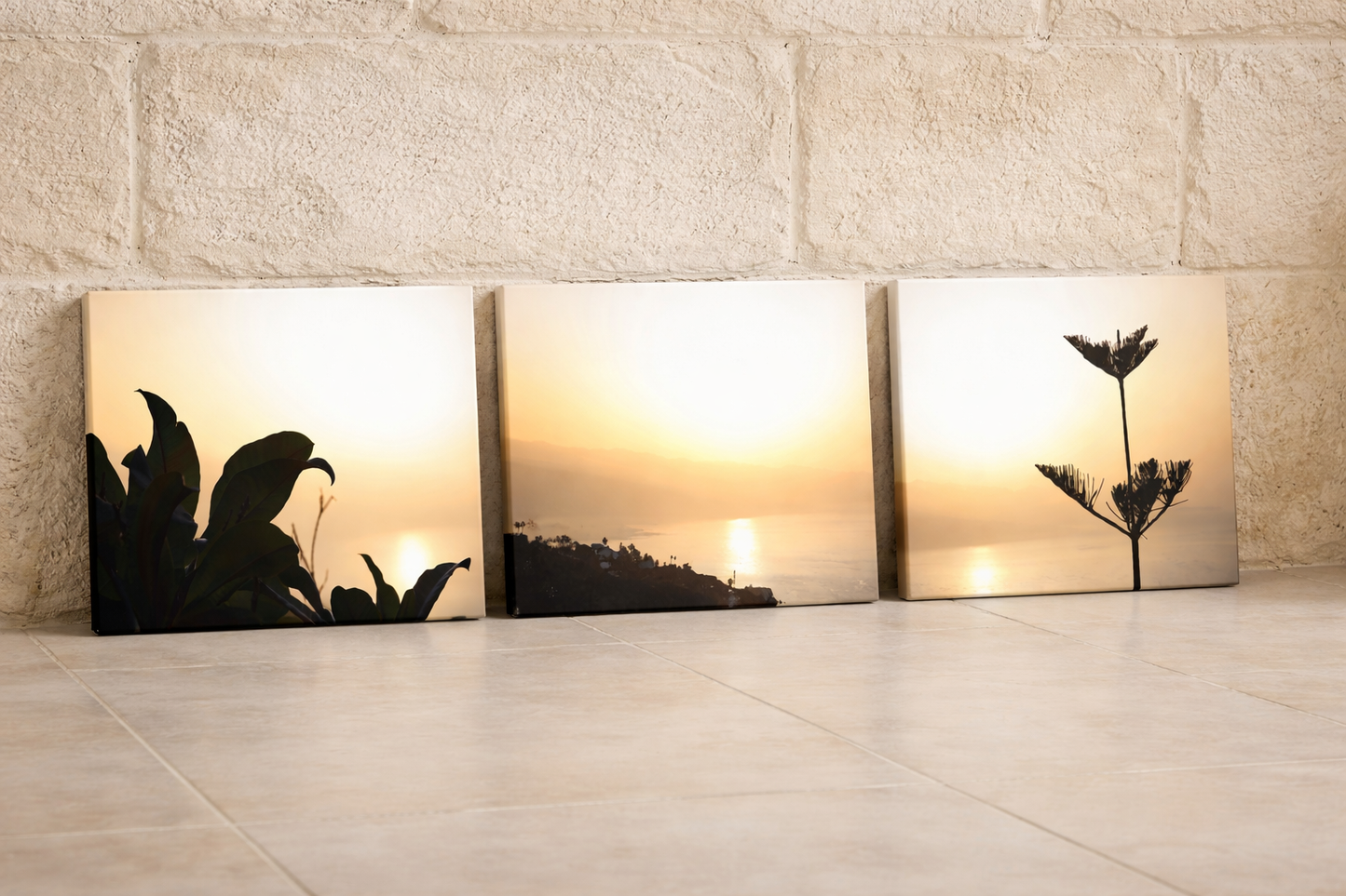 Ocaso en Tenerife (set of three)